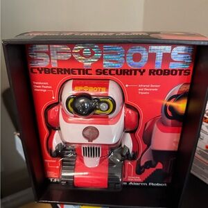 Cybernetic Security Robot - Red and White